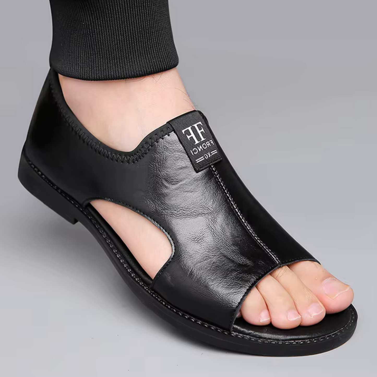 Sandalias Planas de Cuero para Hombre | Elegantes, Cómodas y Resistentes