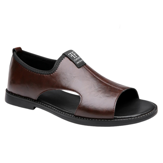 Sandalias Planas de Cuero para Hombre | Elegantes, Cómodas y Resistentes