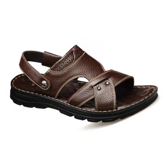 Sandalias de Cuero Hombre Antideslizantes | Verano, Confort y Estilo Casual