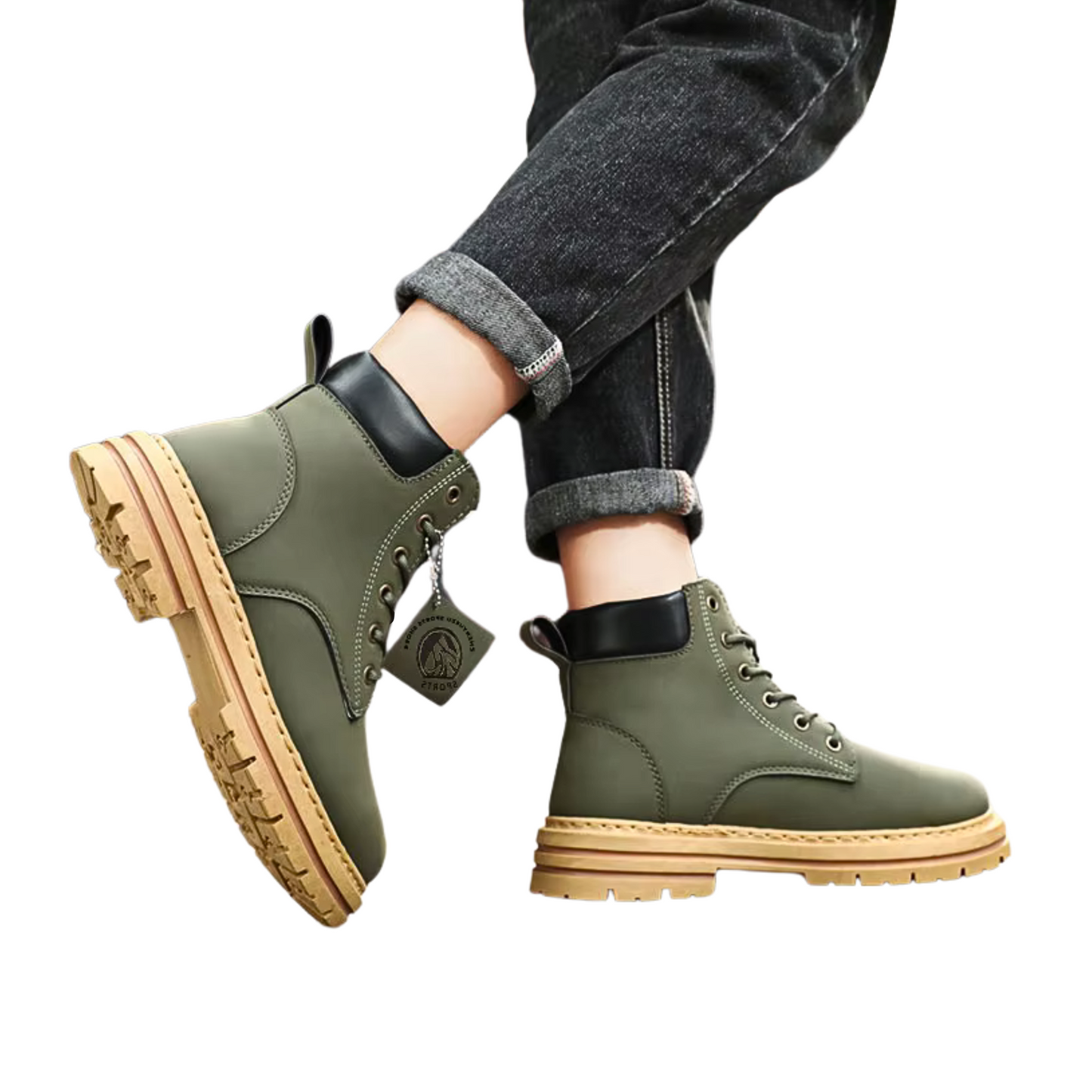 Botas de Piel para Hombre de Caña Alta al Tobillo – Elegancia y Resistencia
